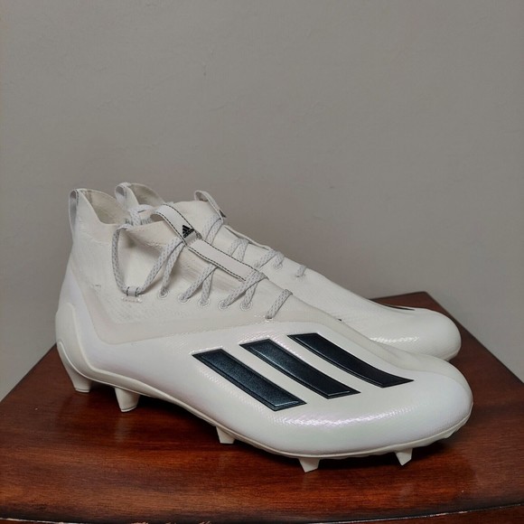Adidas Adizero Primeknit Football Cleats White Black Mens Size 13 NEW GY5379 - Picture 1 of 7